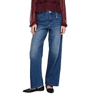 Jean à jambe large avec breloque My Sister’s Closet pour filles