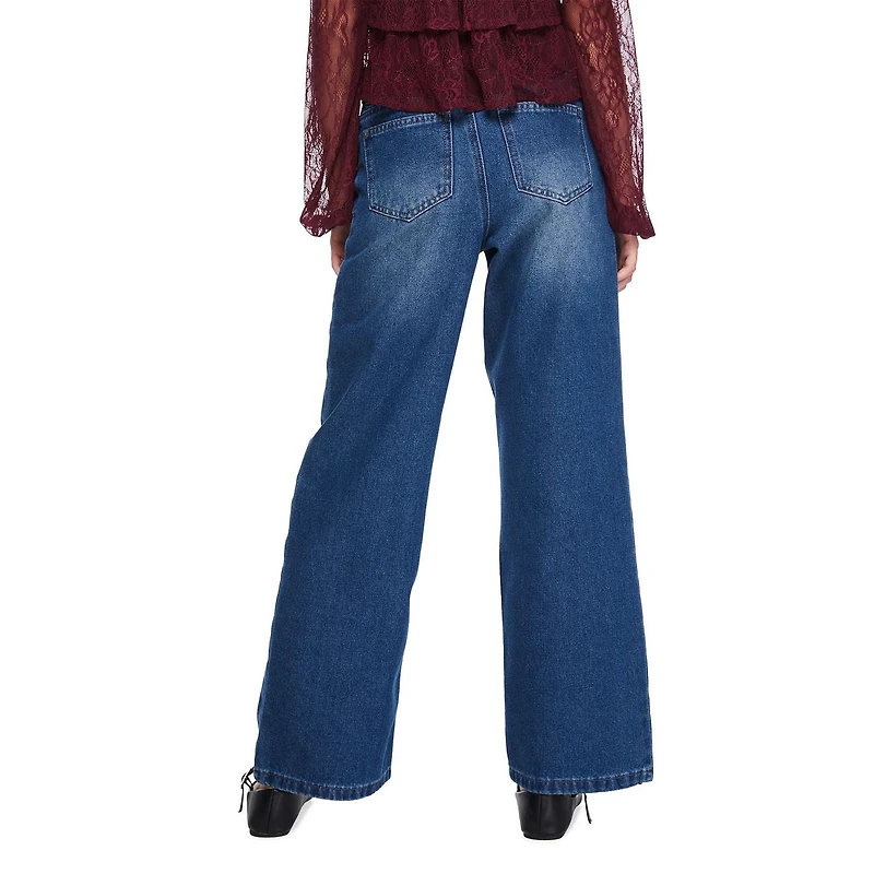 Jean à jambe large avec breloque My Sister’s Closet pour filles