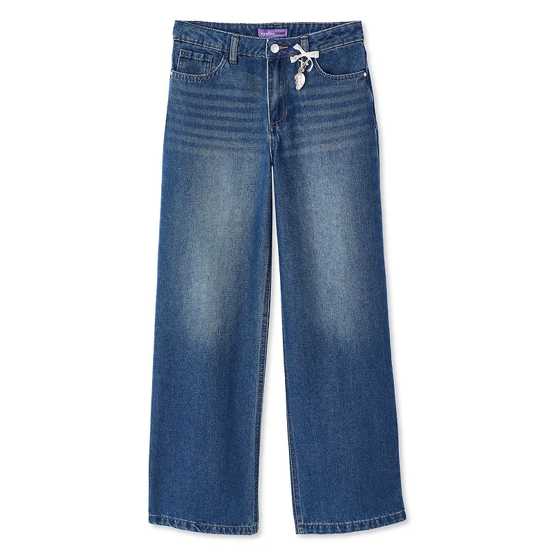 Jean à jambe large avec breloque My Sister’s Closet pour filles