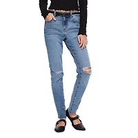 Jean déconstruit coupe moulante avec ceinture à nouer My Sister’s Closet pour filles