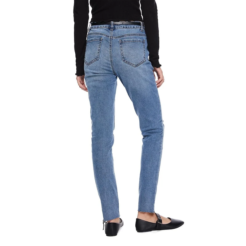 Jean déconstruit coupe moulante avec ceinture à nouer My Sister’s Closet pour filles