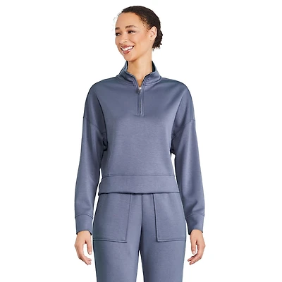 George Women's Half-Zip Scuba Popover