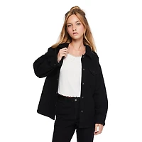 My Sister's Closet Girls' Snap Front Studded Shacket