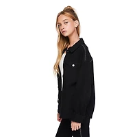 My Sister's Closet Girls' Snap Front Studded Shacket