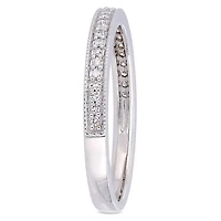 Bague de mariage style éternité Miabella avec diamants 1/8 CT poids total en or blanc 14K