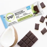 Dark Chocolate Coconut Mint SoLo GI® Low Glycemic Nutrition & Energy Bar