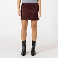 Bloom Girl mini-jupe en simili cuir