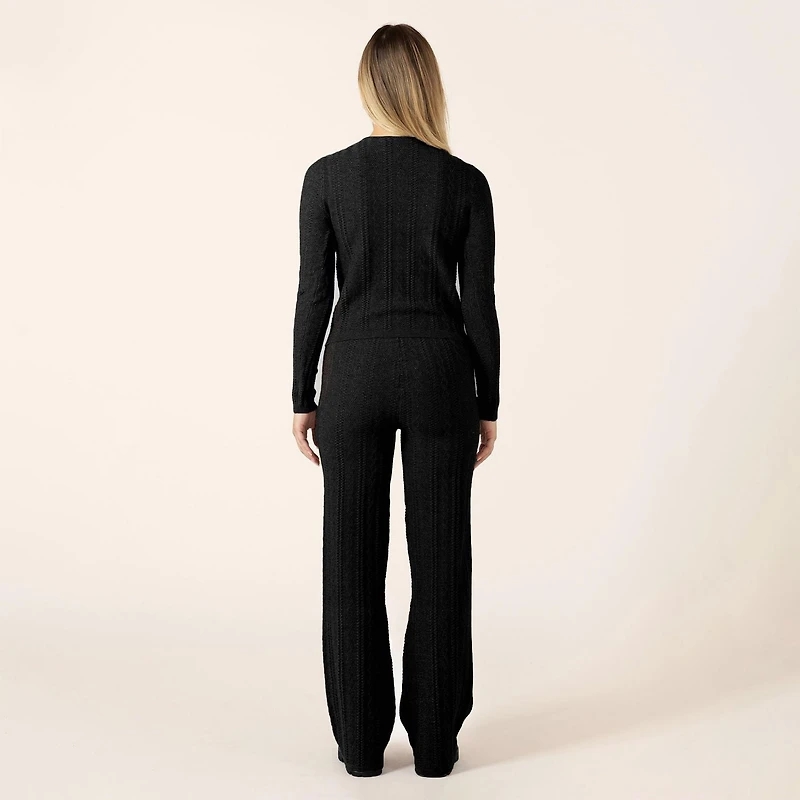 Bloom Girl Cardigan ajusté à manches longues