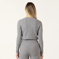 Bloom Girl Long sleeve fitted cardigan