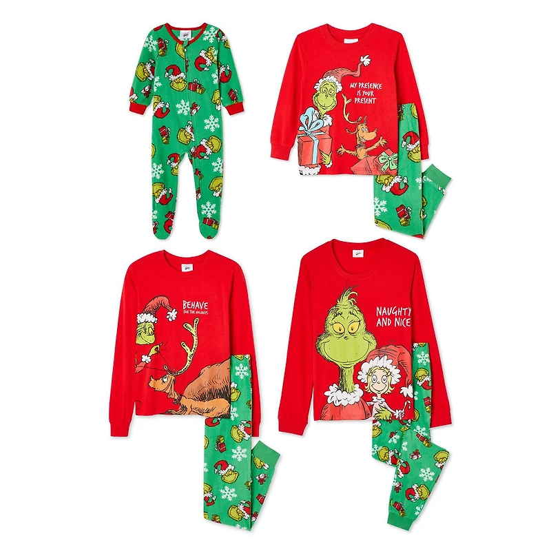 Pyjama The Grinch pour la famille