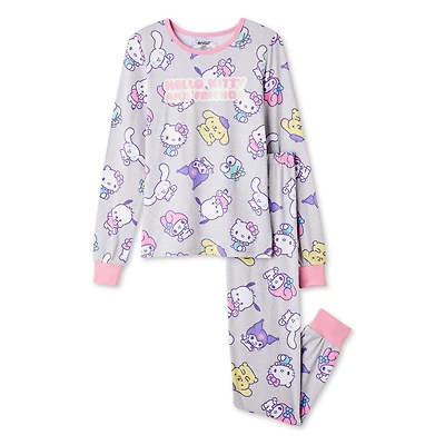 Pyjama 2 pièces Hello Kitty et ses amis pour filles