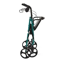 Déambulateur Medline Basic en acier avec roues de 20 cm, vert