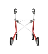 Déambulateur Medline en fibre de carbone avec siège confort (18,5 po l x 24 po H), rouge