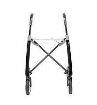 Déambulateur Medline en fibre de carbone avec siège standard (16,5 po l x 24 po H), noir