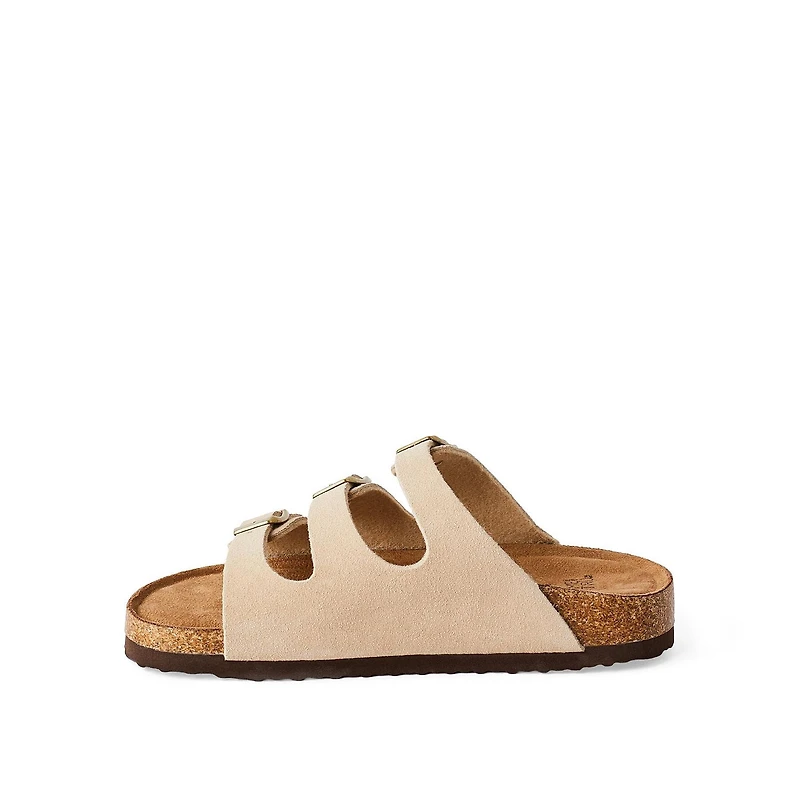 Time and Tru Women's Triple Buckle Sandals