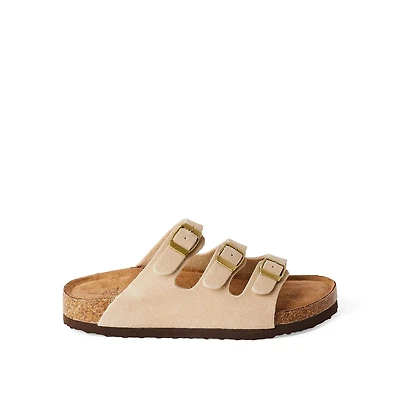 Time and Tru Women's Triple Buckle Sandals