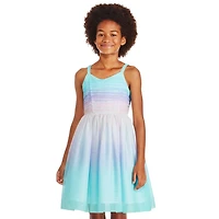 George Girls' Rainbow Mesh Dress