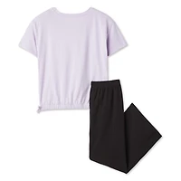 George Girls' Two Piece Wide Leg Pant Set