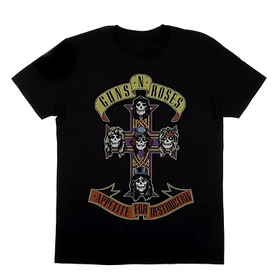 Guns N' Roses T-shirt homme. Ce t-shirt à manches courtes et col rond est le haut parfait pour un look causal avec vos bas préférés et