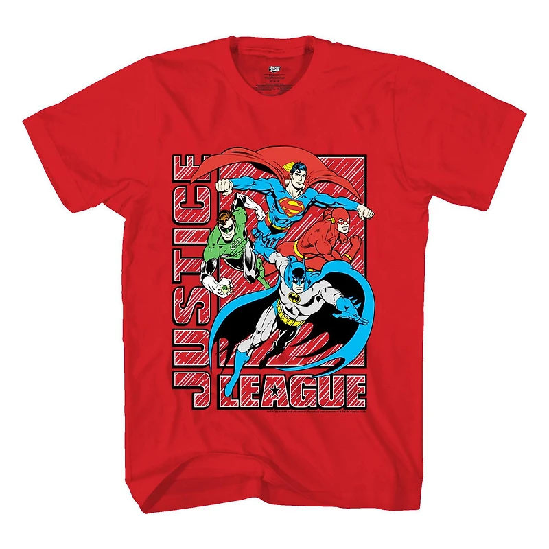 Justice League Boys Hero Time T-shirt à manches courtes