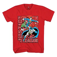 Justice League Boys Hero Time T-shirt à manches courtes