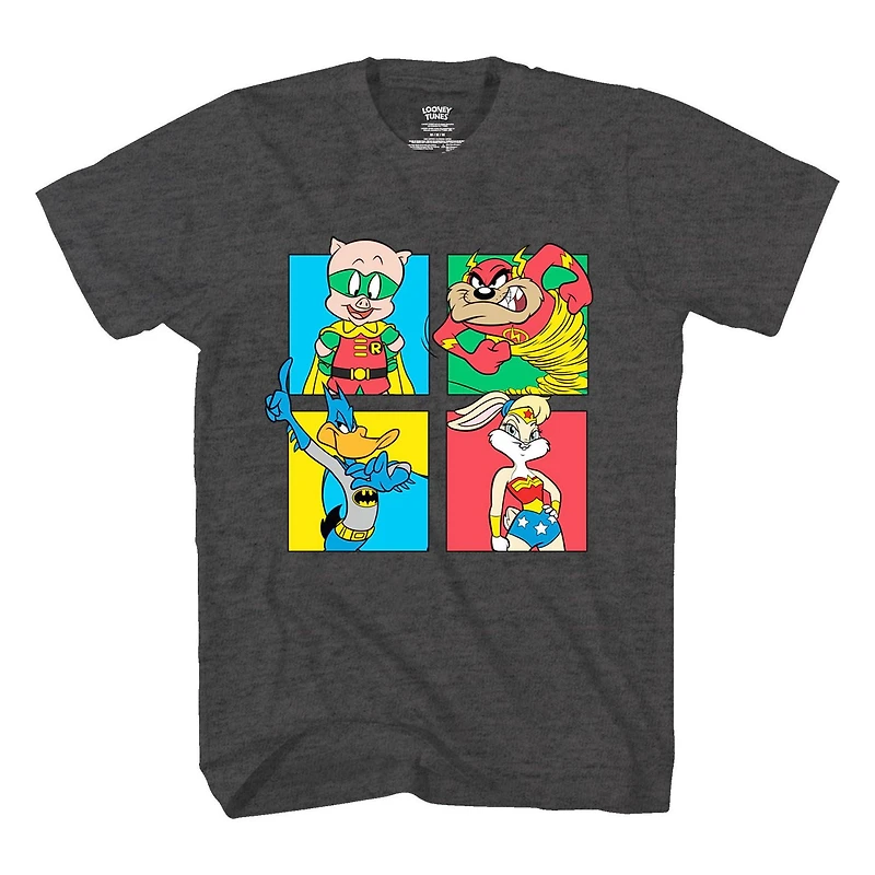 Looney Tunes Boys 4 Box Short Sleeve T-Shirt, Sizes: XS-XL