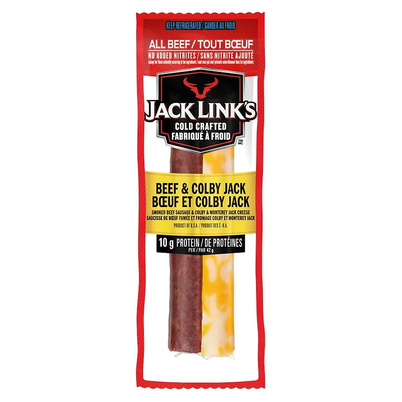 Jack Link’s Cold Crafted® Beef Stick & Colby Jack Cheese Combo, 42 g