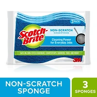 Éponge à récurer antiégratignures Scotch-Brite® Paq. de 3