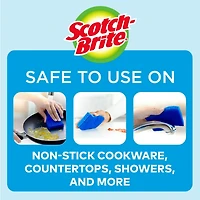 Éponge à récurer antiégratignures Scotch-Brite® Paq. de 3