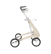 byAcre Carbon Fiber Rollator with 16.5" W x 24" H Regular Seat, White