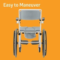Medline Aluminum Shower Commode Wheelchair