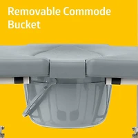 Medline Aluminum Shower Commode Wheelchair