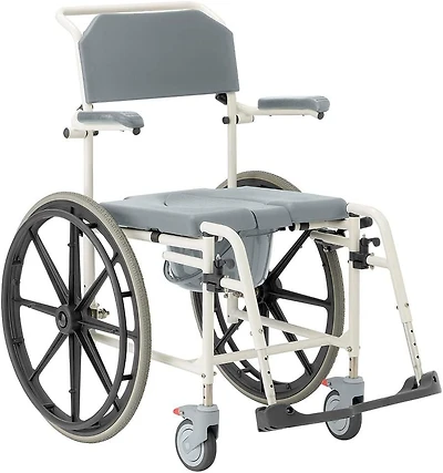 Fauteuil roulant de douche en aluminium Medline