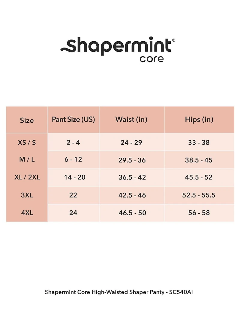 Shapermint Core Culotte Modelante – Gainante et Confortable pour Femme, Sans Couture Maintien Léger de la Taille, Tailles S à 4XL