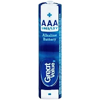 Great Value AAA LR03/1.5 V Alkaline Batteries, 4 pack