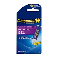 Compound W Pour Enlever Les Verrues Force Maximum Gel À L'Action Rapide 7 G Gelée