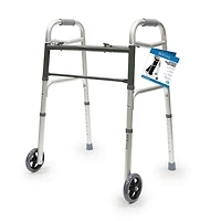 Cadre de marche pliable en aluminium avec roues