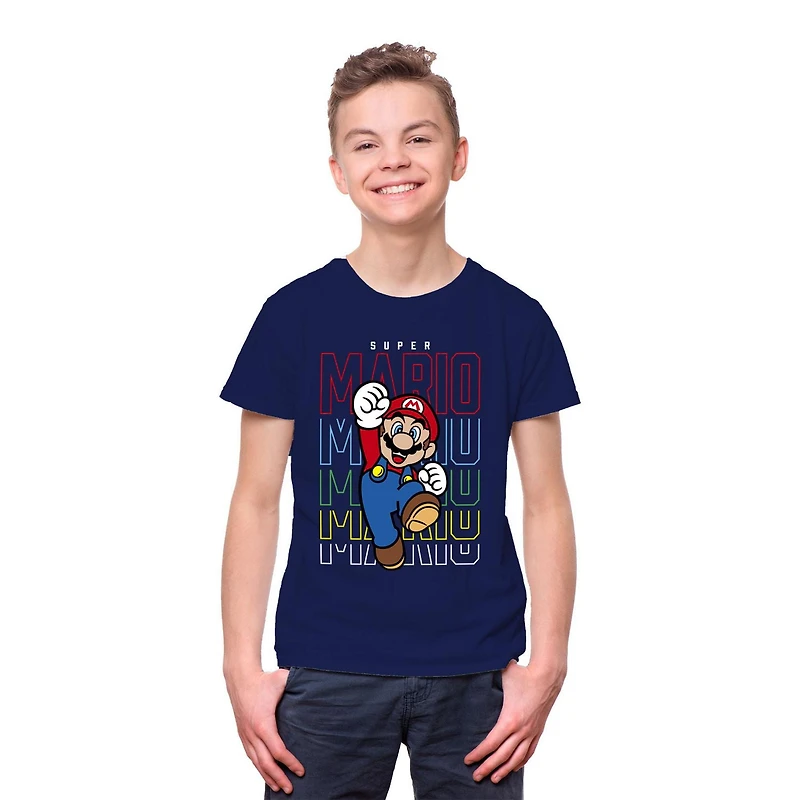 Super Mario Boys I Am Mario T-shirt à manches courtes