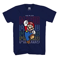 Super Mario Boys I Am Mario T-shirt à manches courtes