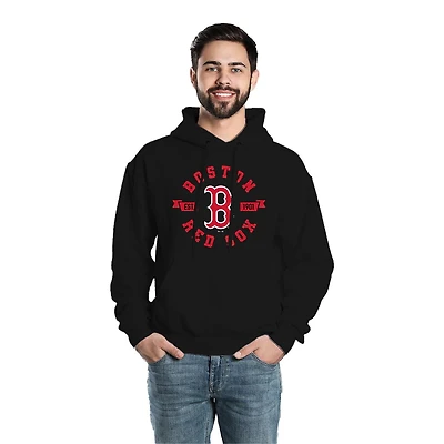 Sweat à capuche à manches longues Circle MLB Boston Red Sox pour hommes *Exclusivité en ligne