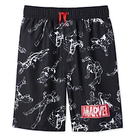 Short de bain imprimé Marvel pour garçons