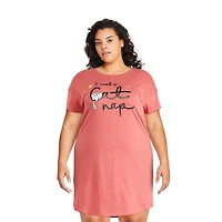 George Plus Women's Crew Neckline Nightshirt
