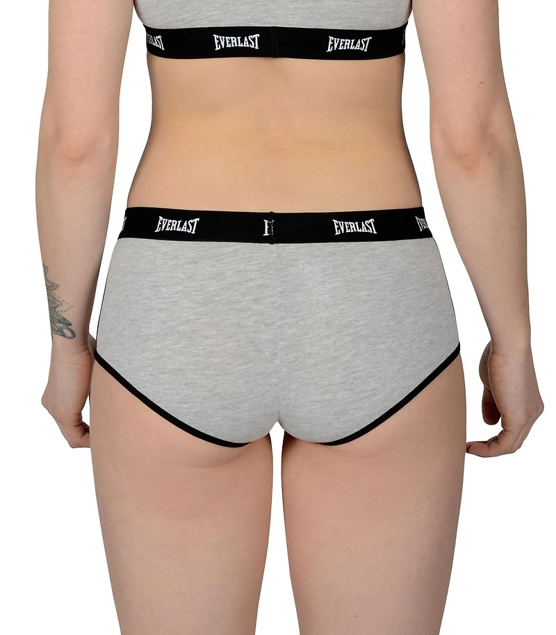 Everlast Lot de 4 sous-vêtements confortables en coton et élasthanne pour femme