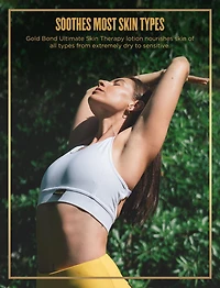 Gold Bond Ultimate Moisturizing Skin Therapy Lotion - 400ml Pump Bottle - Healing for Extremely Dry and Rough Skin - Suitable for Women and Men - Soothing and Hydrating Aloe