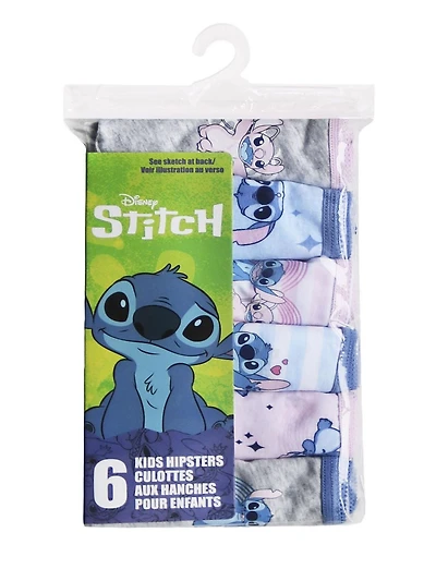 Lilo & Stitch underwear 6 Pack - Toddler, Sizes 4 to 8