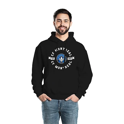 Chandail à capuchon à manches longues Circle MLS CF Montréal pour hommes *Exclusivité en ligne
