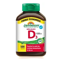 Vitamine D3 1 000 UI | Gélules