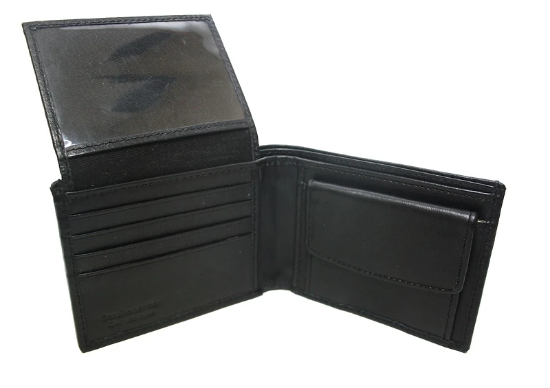ASHLIN® DESIGNER | PORTEFEUILLE À 9 POCHETTES ALONSO POUR HOMMES, À SECTION RABATTABLE | Peau de vache toscane