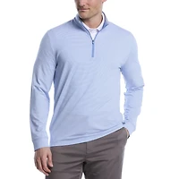 Pull Polo de Golf Homme Manches Longues Ben Hogan Performance Rayures Fines Chiné Léger