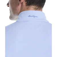 Pull Polo de Golf Homme Manches Longues Ben Hogan Performance Rayures Fines Chiné Léger